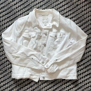 White jean jacket
